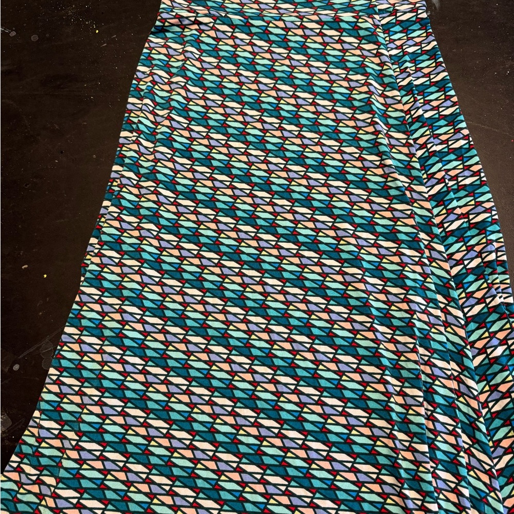 LuLaRoe Multicolor Geometric Pencil Skirt